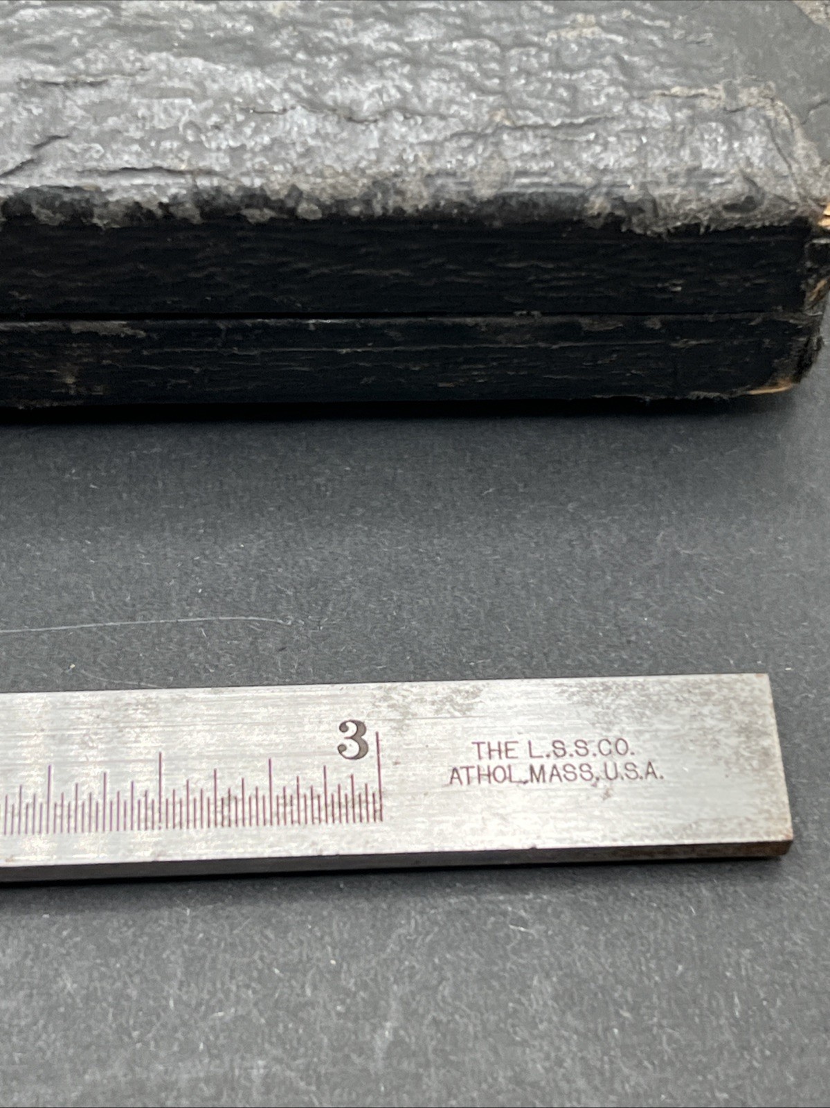 Antique L.S. Starrett No. 25 Vernier Height Gage Machinist Tool w/ Original Case