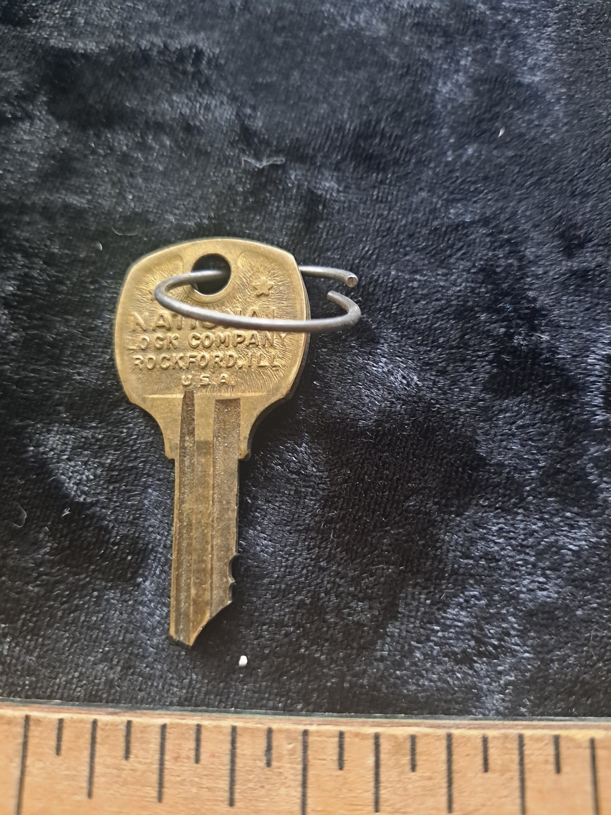 Vintage National Lock Company Rockford, ILL Key C570A
