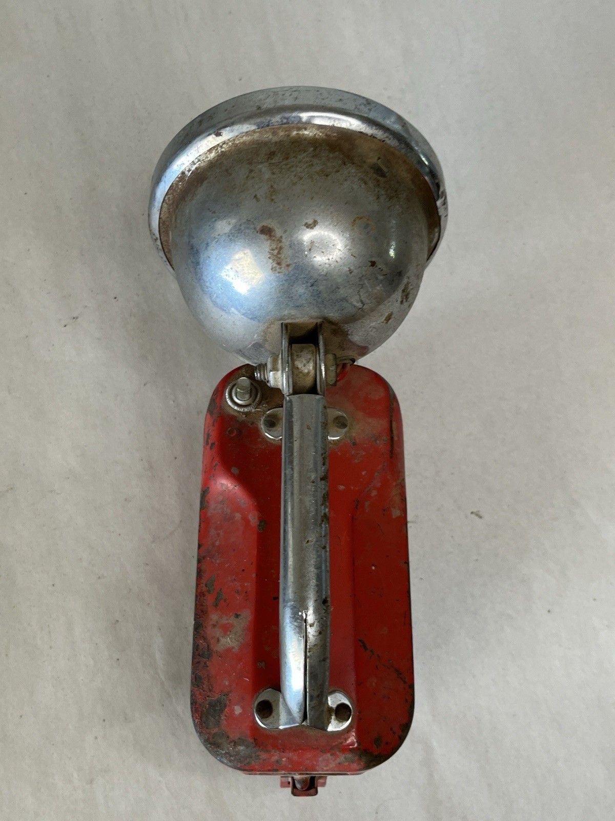 Vintage Big Beam No. 166 Sealed Beam Spotlight Red Handheld Untested sp
