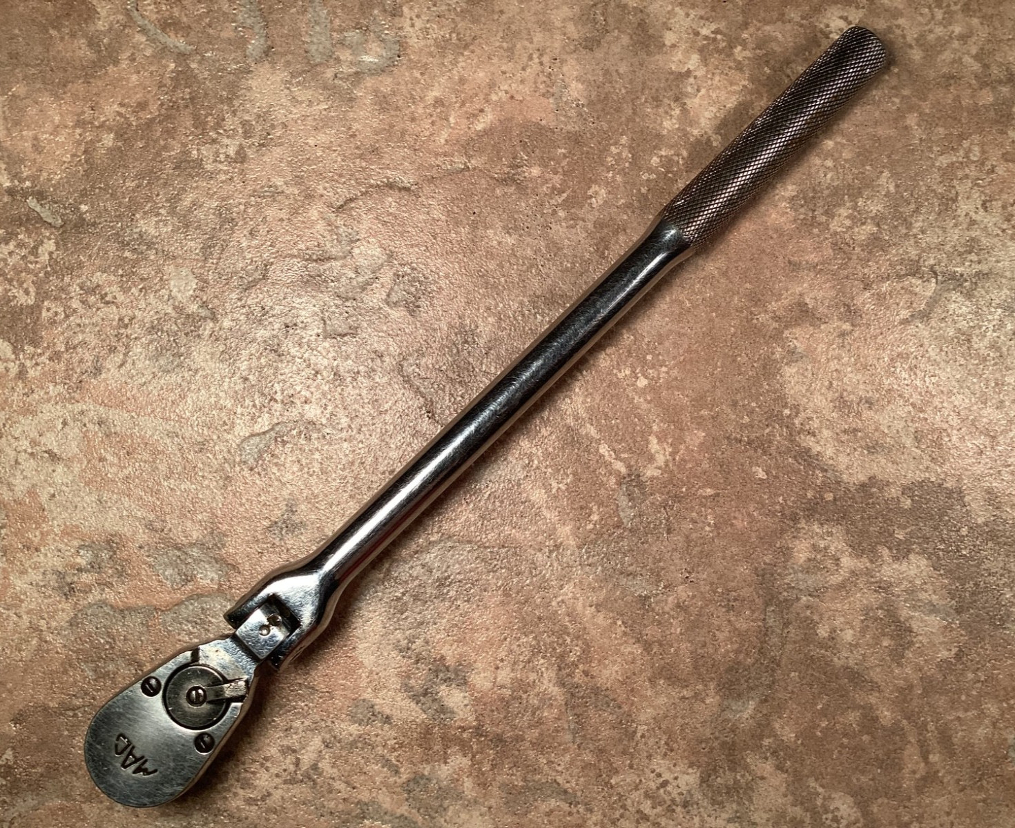 Vintage MAC Flex Head Ratchet #XR11F 3/8″ Drive SAE Reversible Forged Chrome USA