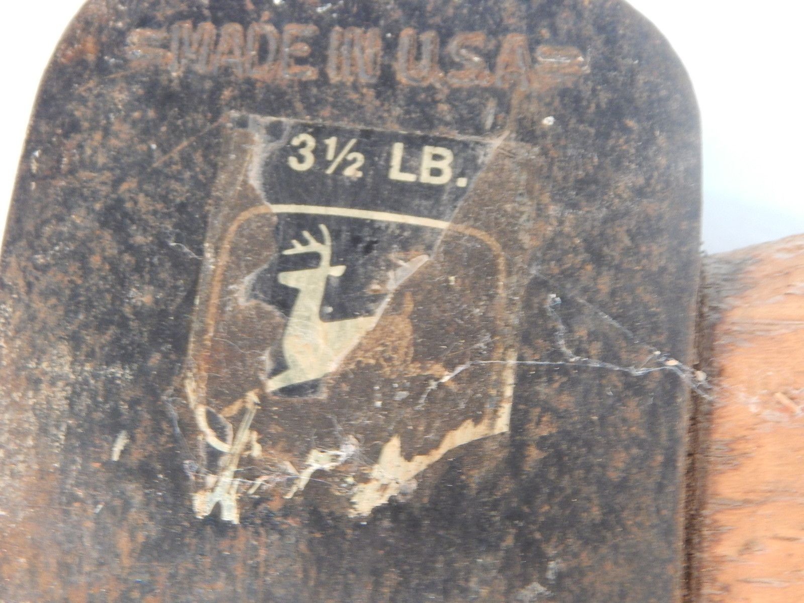 John Deere Single Bit Axe w/ Original Handle 3 1/2# VGC EXTREMELY RARE!!