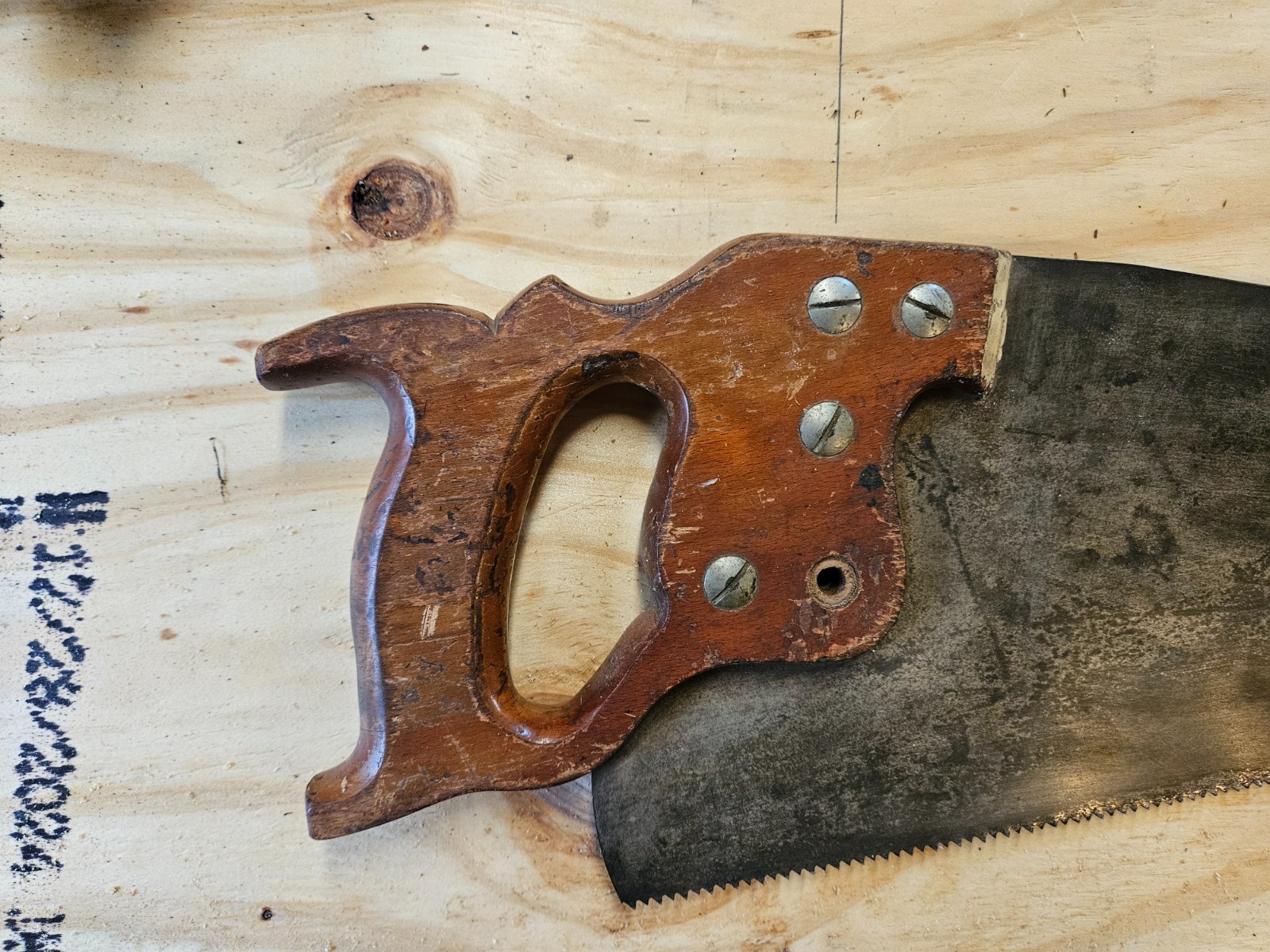 VINTAGE HAND SAWS 1940’S – 1950’S – SET OF 3 DIFFERENT SAWS