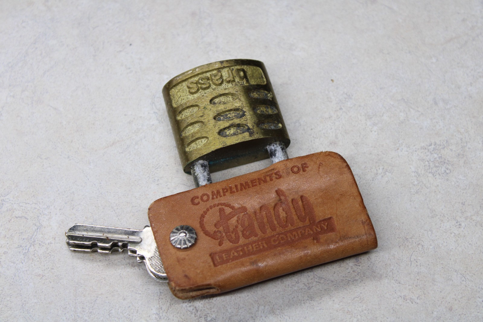Vintage Brass Lock & Keys – Tandy Leather Company Advertising Promotional Merch
