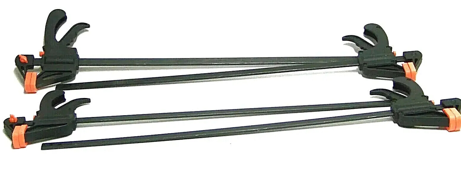 (4) 18″ Bar Clamp F Wood Working ABS Quick Release Steel Bar Clamp Spreader