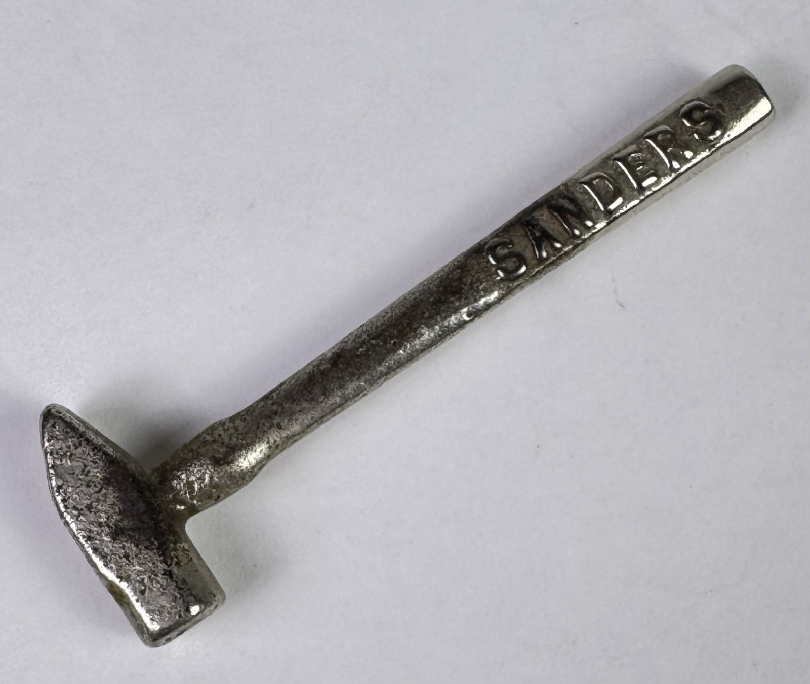 Vintage SANDERS Mini Hammer Advertising Tool Promo Salesman Sample 3.25”