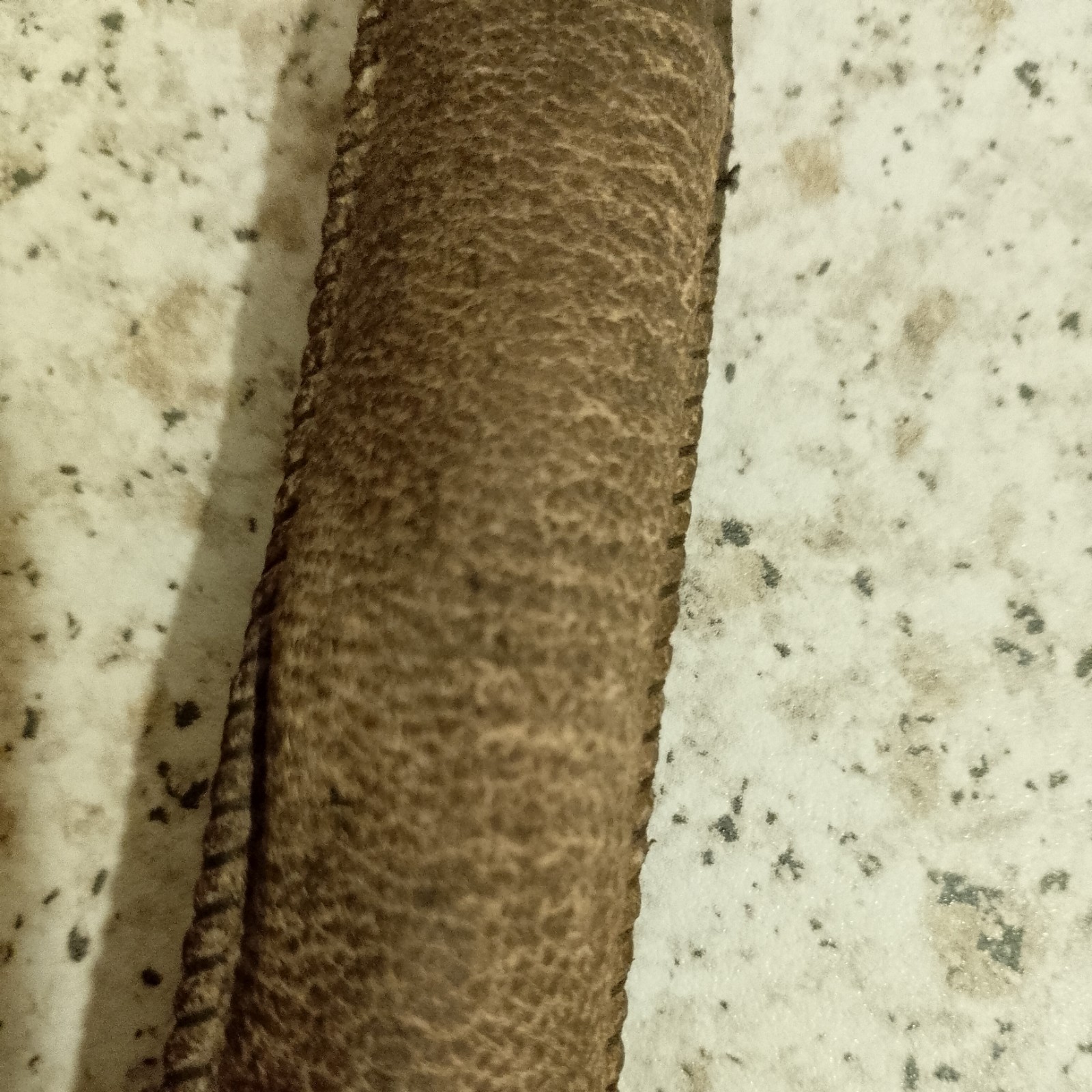 Vintage 1920s Schrader Balloon Tyre Pressure Gauge Brass Leather Sheath Case
