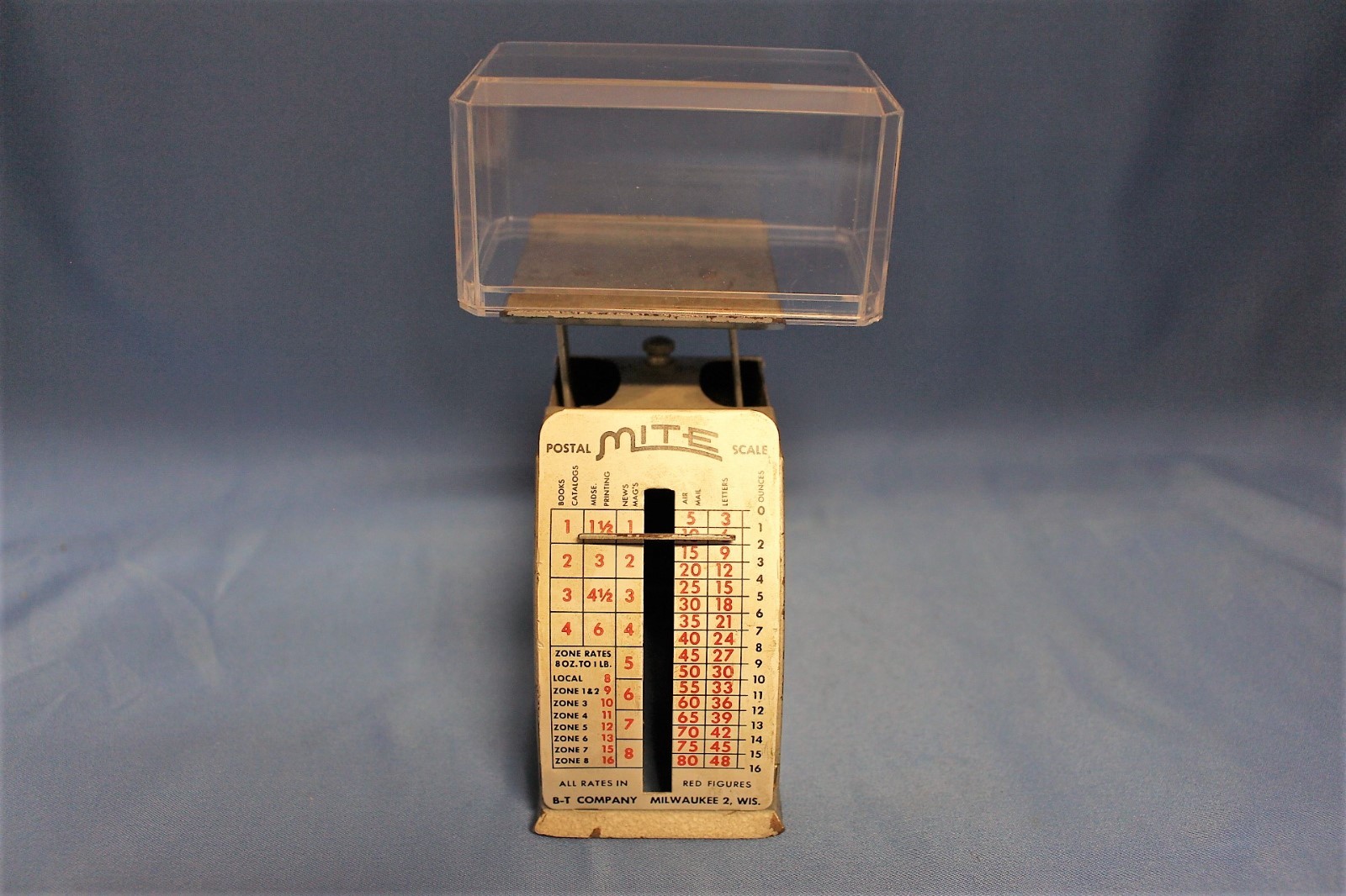 Vintage 1930-43 US Post Office Counter Top Scale – 1 to 16 ounces.capacity