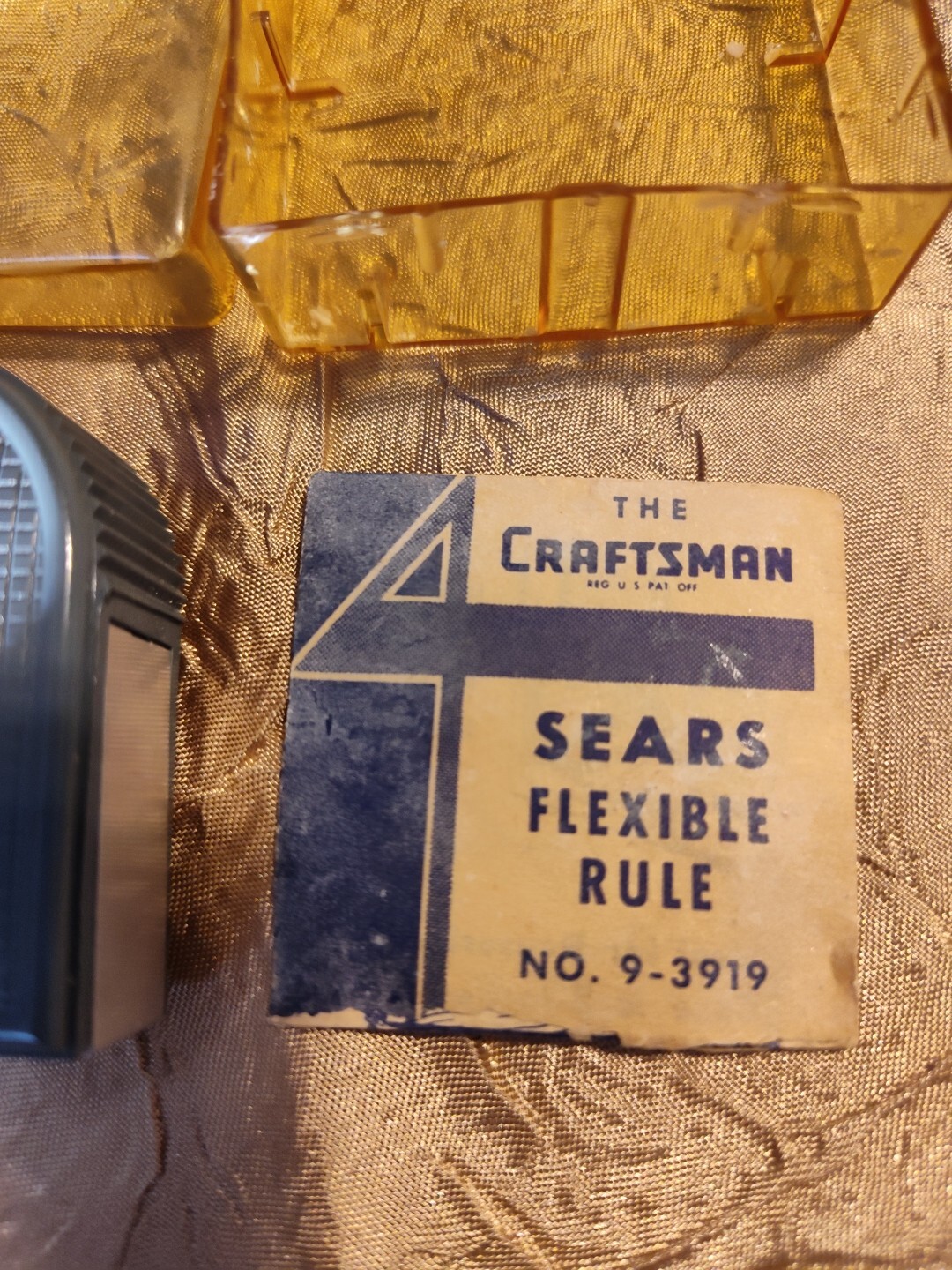Vintage USA Craftsman 8 foot flexible tape #3919 Red and Gray
