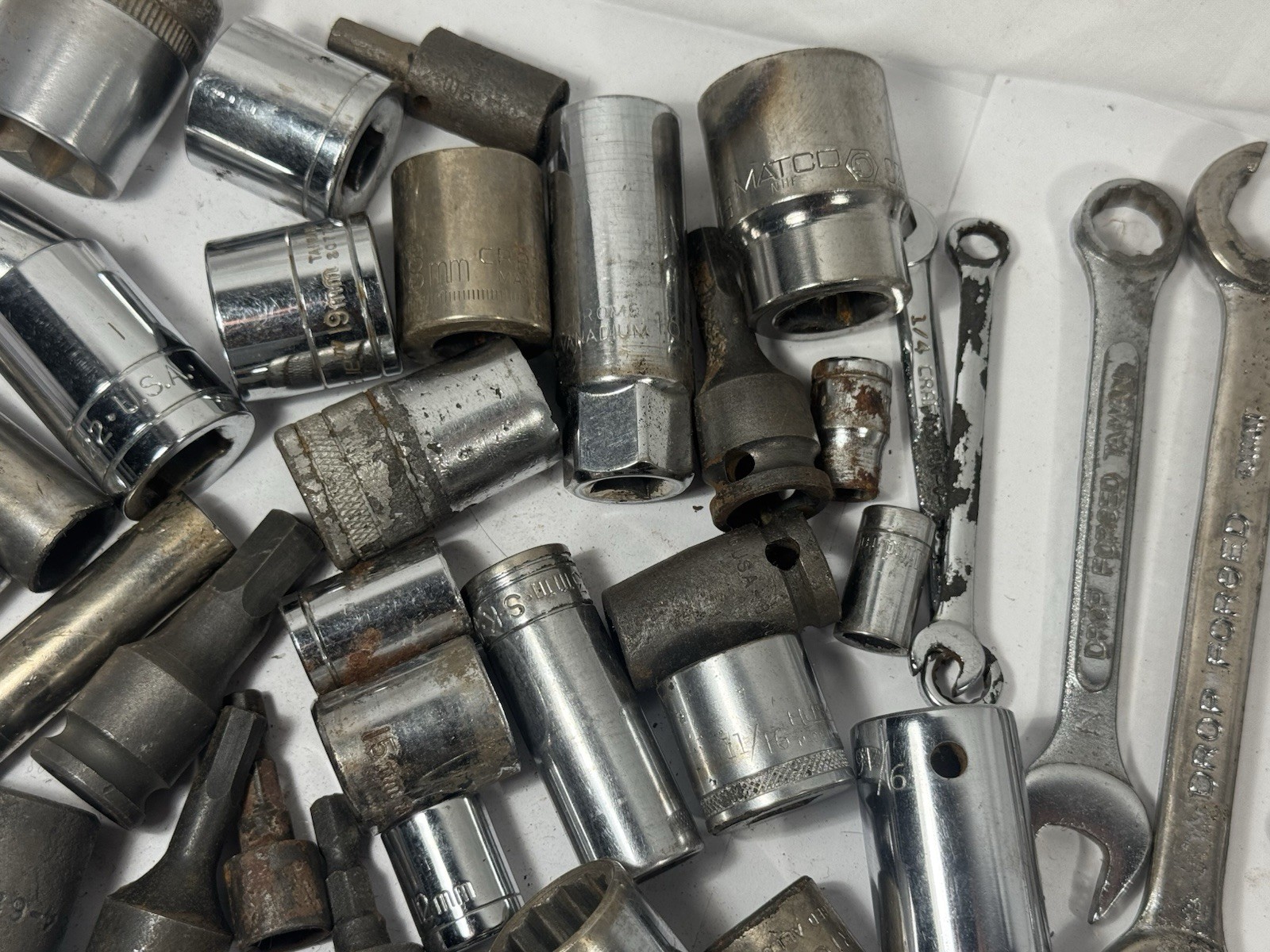 Mixed Wrenches & Sockets Tool Lot Craftsman , Kobalt , Matco Pro Value – X74 Lot