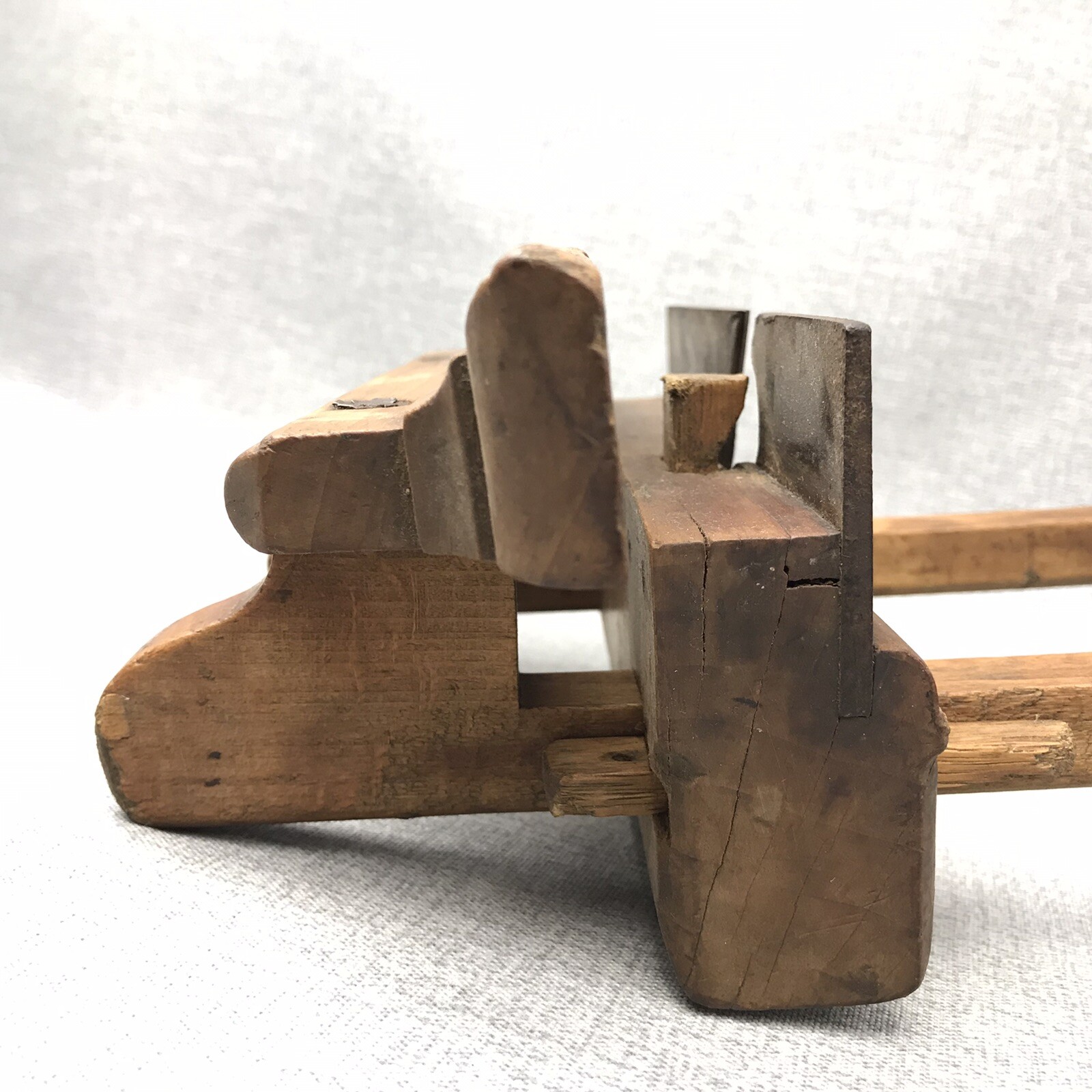 Antique Wedge Arm Plough Wood Plane – Wooden