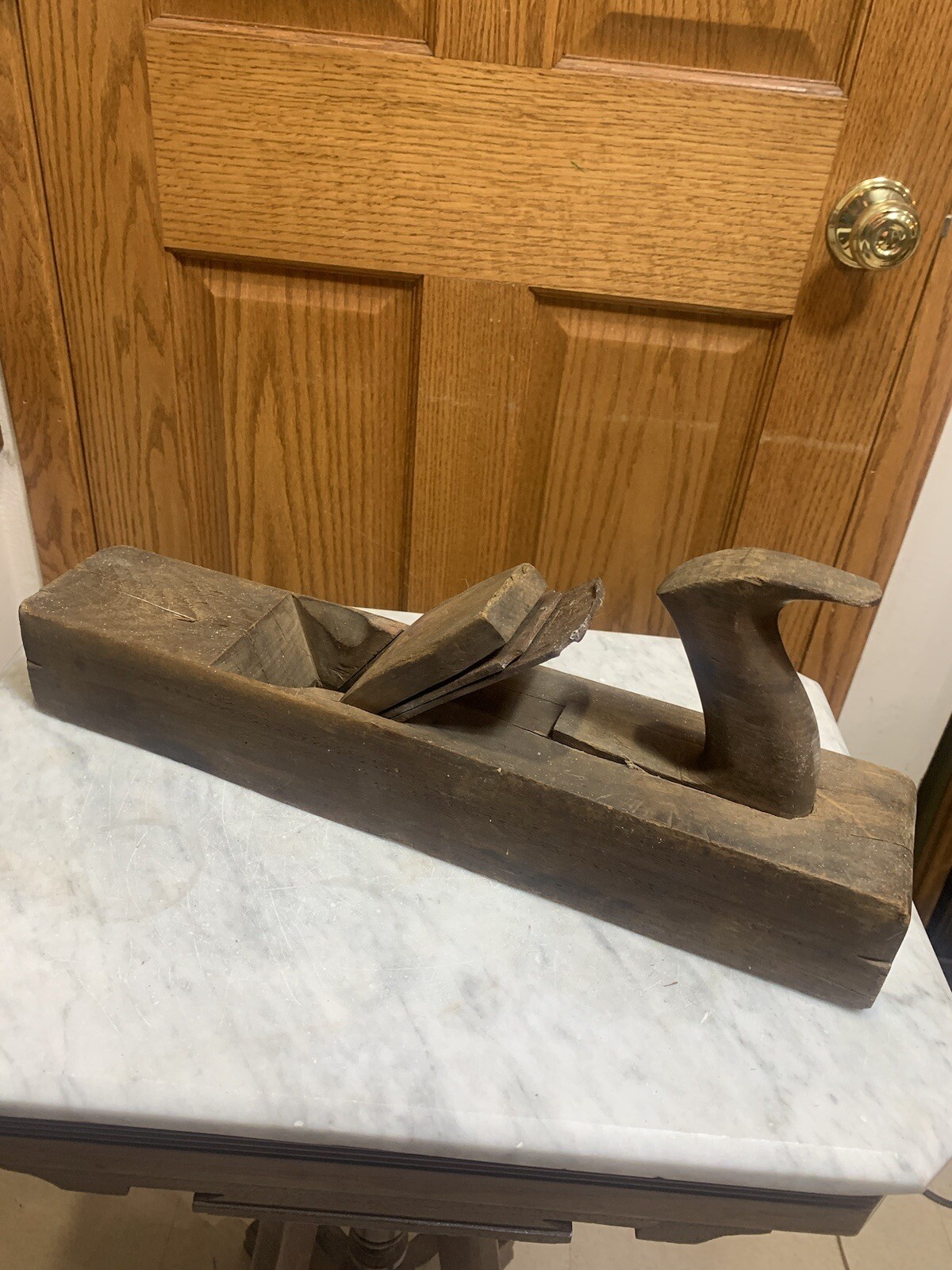 Antique Wood Plane Hand Tool Rough Rustic Handmade Woodworking Block Casey & Co