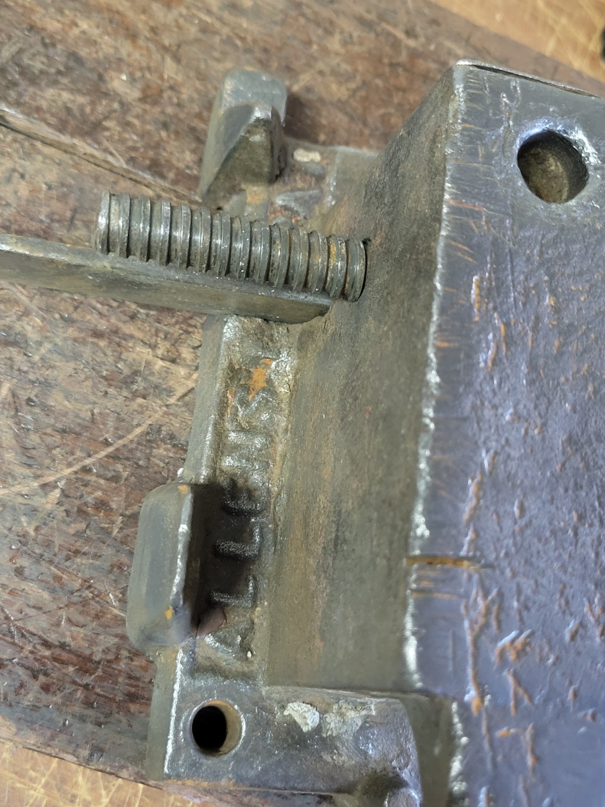 Rare Antique J Allen Anvil Vise,palmyra NY, Patent 1881