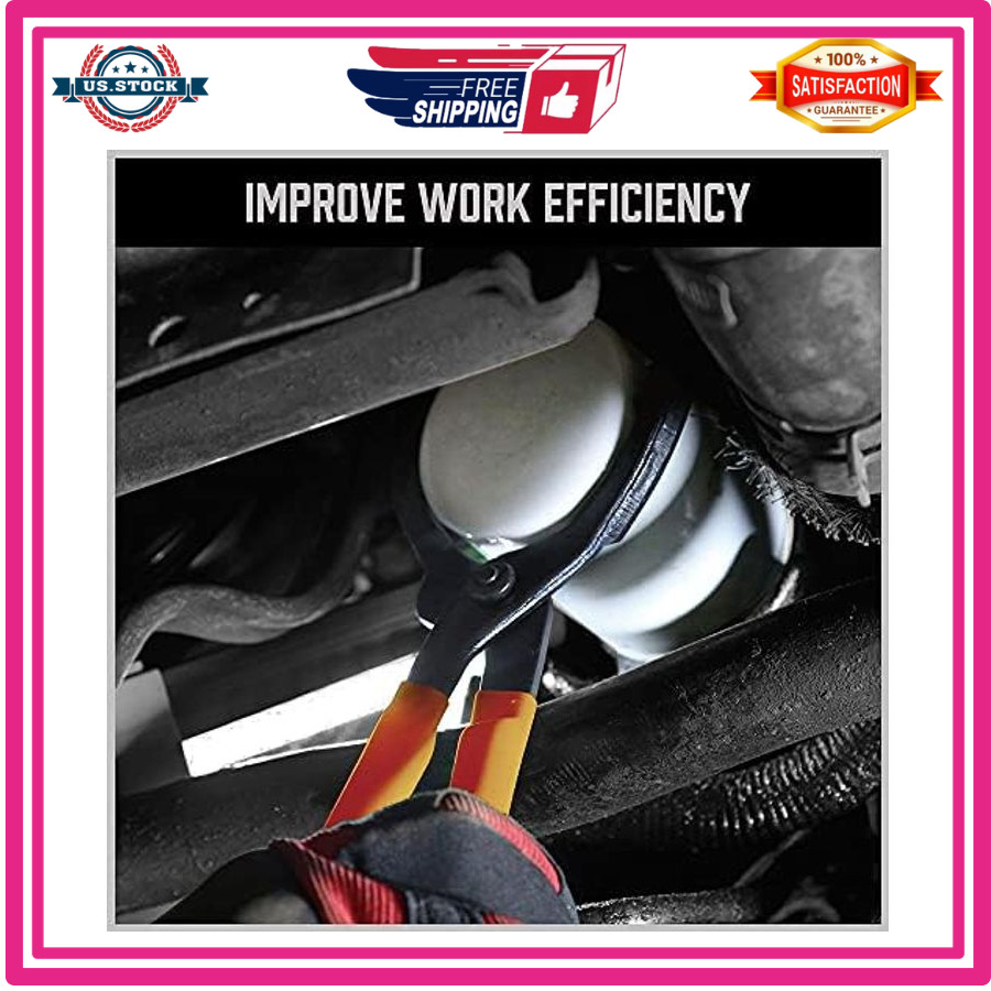 HORUSDY 12in Adjustable Oil Filter Pliers Wrench Removal Tool