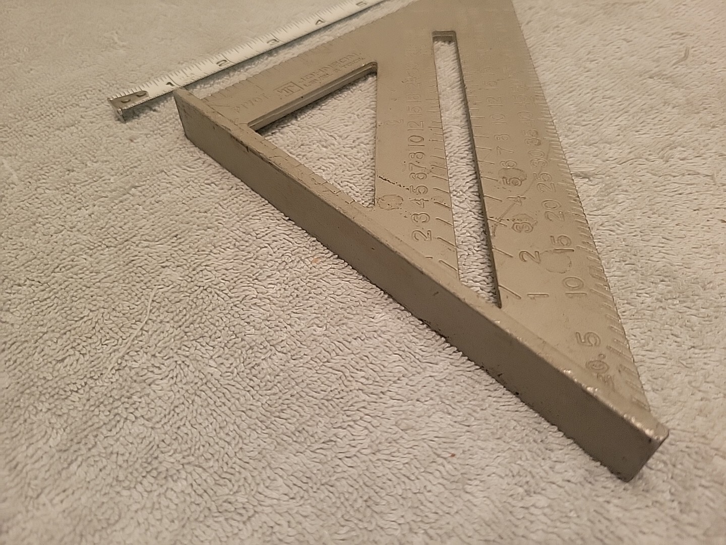 JOHNSON LEVEL & TOOL SPEED SQUARE RAS 1 VTG USA