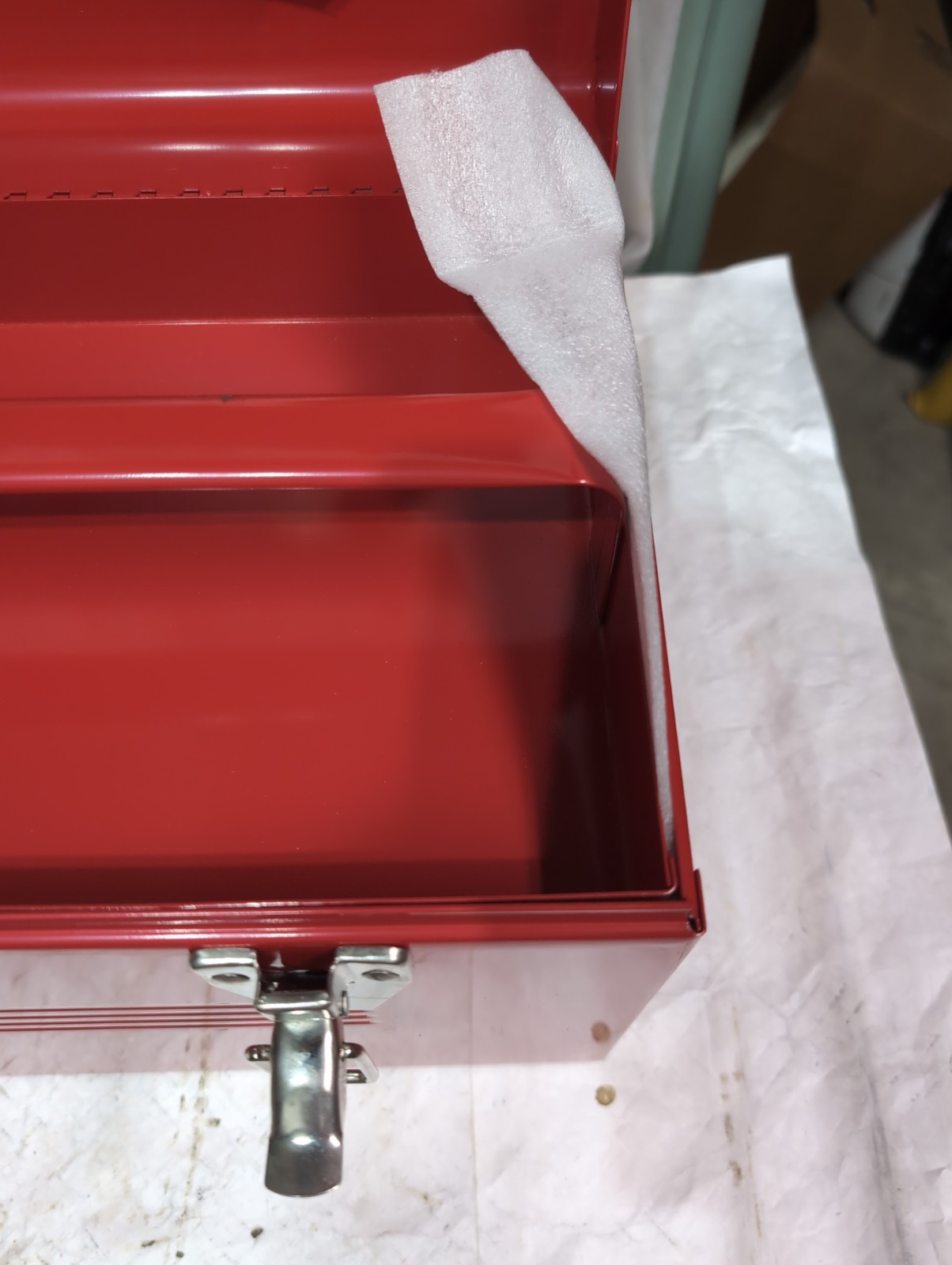 STANLEY USA NOS 96-420 Tool Box Vintage Chest w/ Short Cut Tool Box Saw 20” NEW