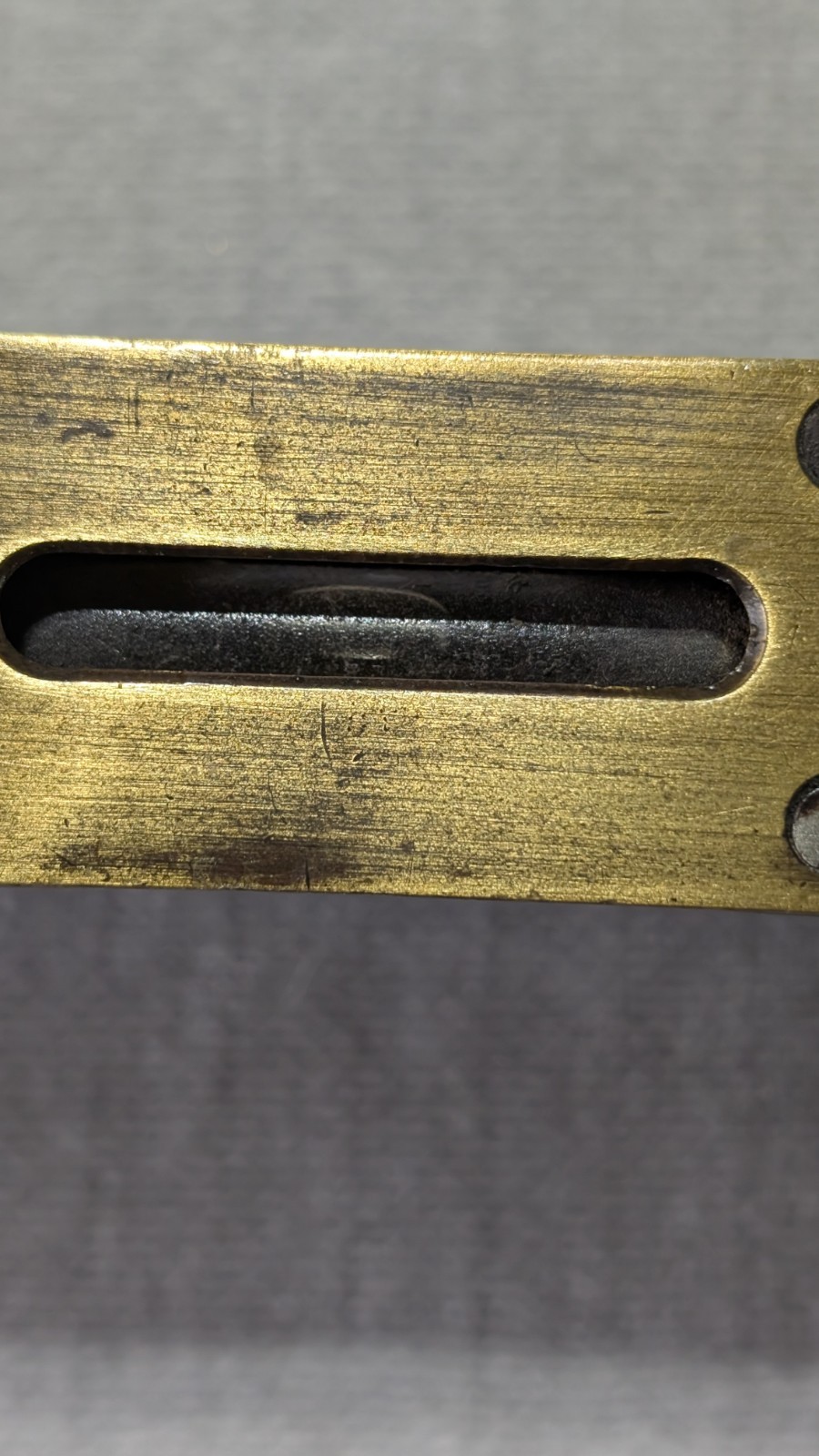 Antique Stanley No. 3 Brass & Wood Spirit Level 30” – 1908 Patent – Vintage Tool