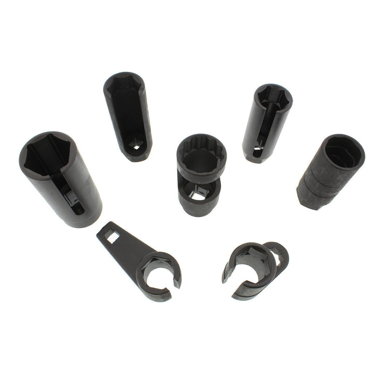 7PC Oxygen Lambda Sensor Socket Removal Set Tool Kit Engine 22MM/27MM/29MM 15-20