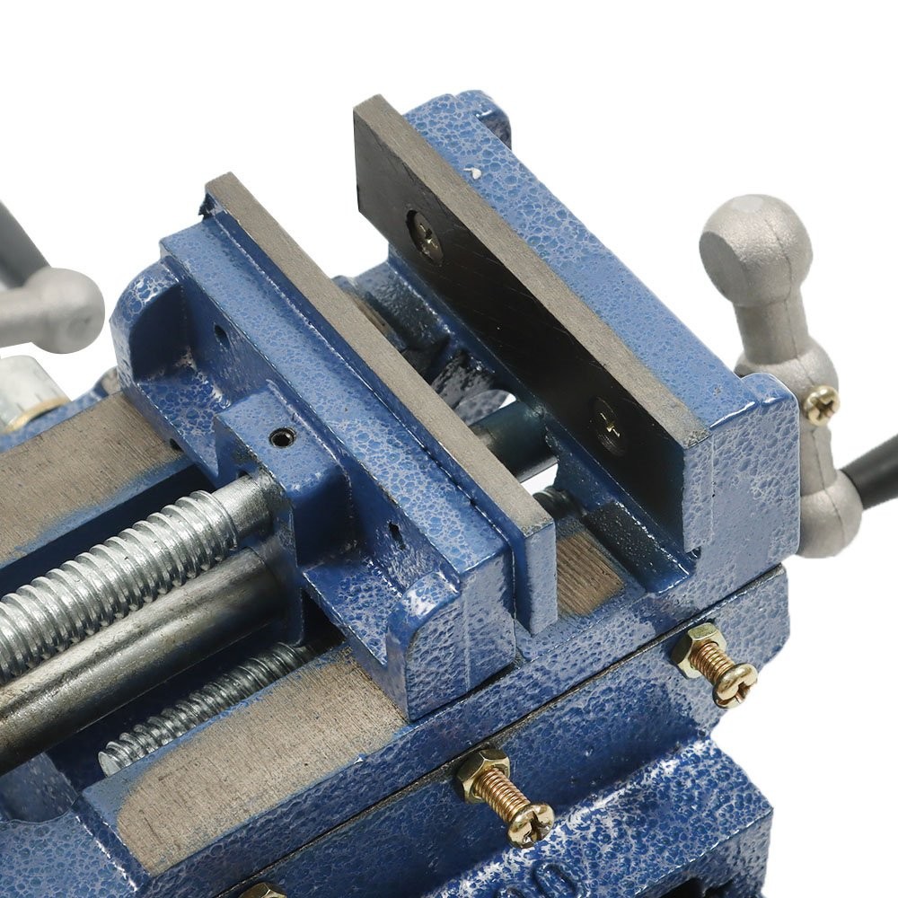 4″ Cross Drill Press Vise Slide Milling 2 Way Clamp Machine Heavy Duty