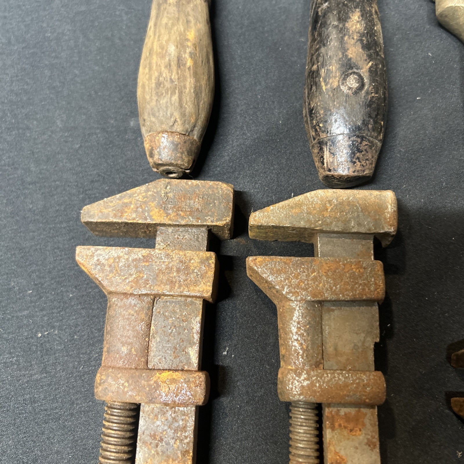 Lot Of 9 Antique Coes Monkey Wrenches