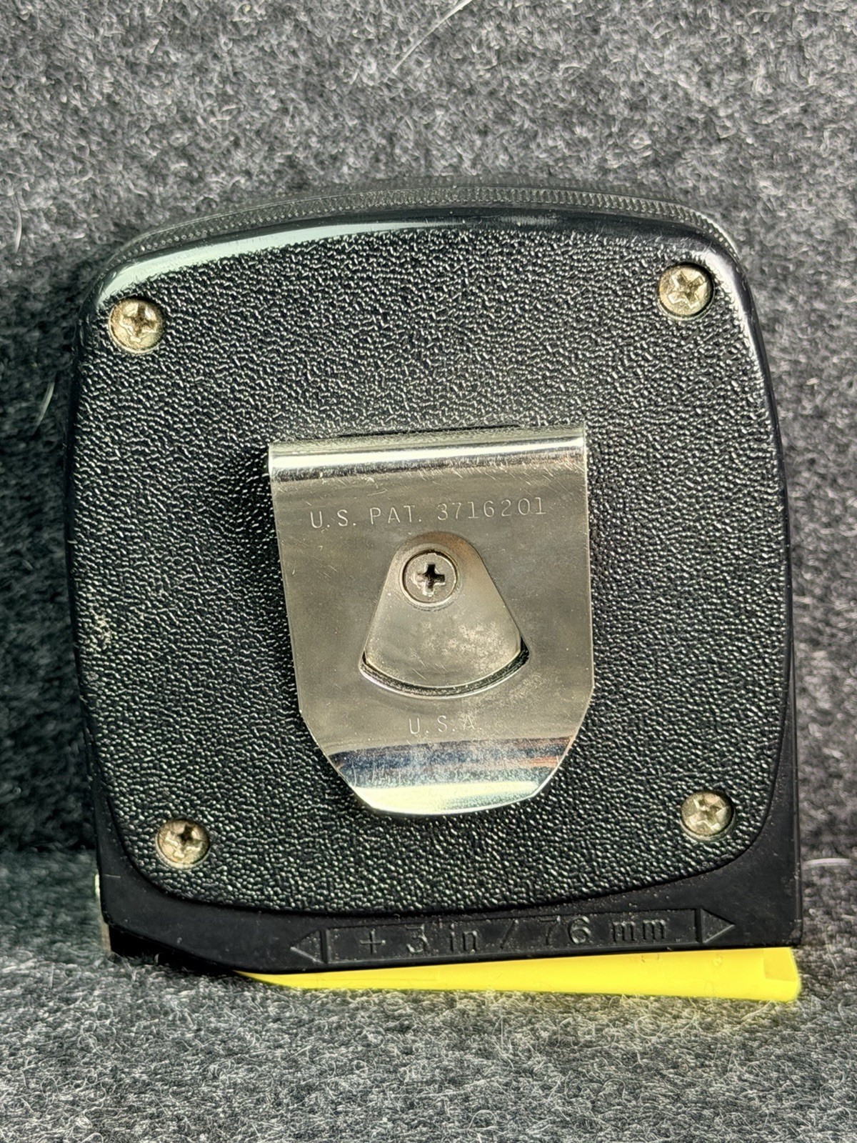 Vintage Stanley 25’ Black Leverlock 30-625 Tape Measure 3-Way Blade USA
