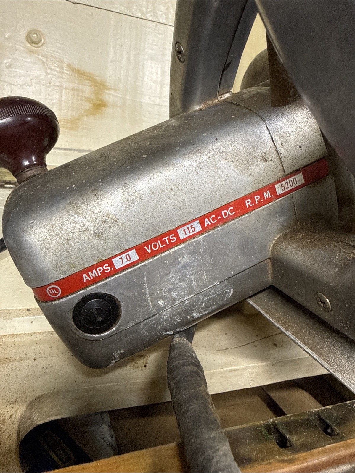 VTG ZEPHYR 6.25″ Circular Saw Model 625-L Aluminum Pet Tool Co W/ Lock Box & Key