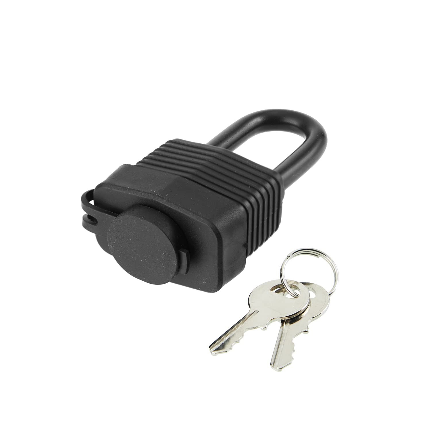 Heavy Duty Waterproof Padlocks Keyed Alike, 1-9/16″ Laminated Steel, Pack of 12
