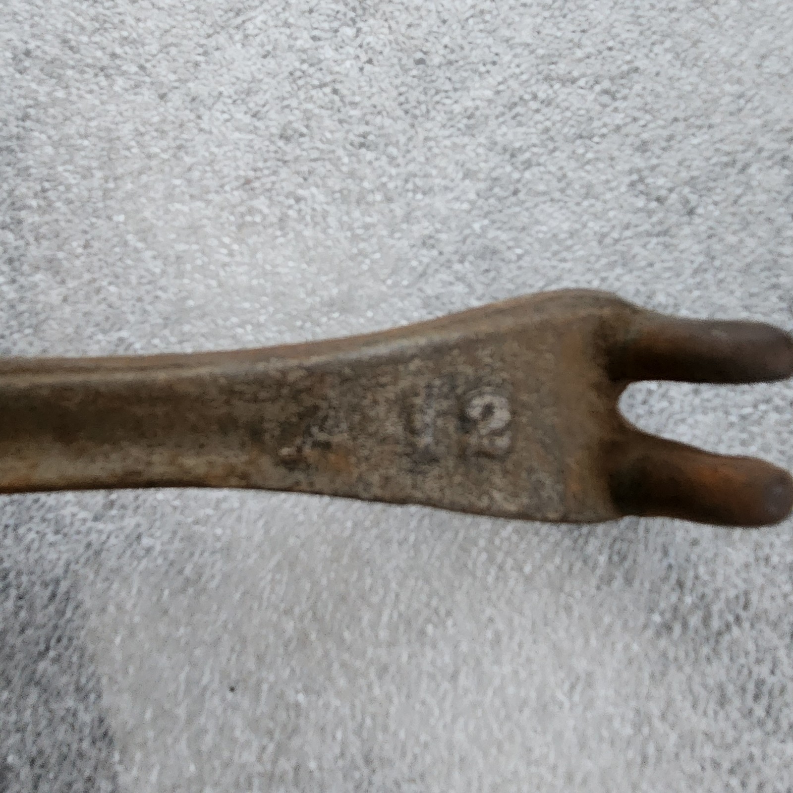 Vintage Double Sided Cast Iron Stove Burner Plate Lifter Handle Stamped – A 12.