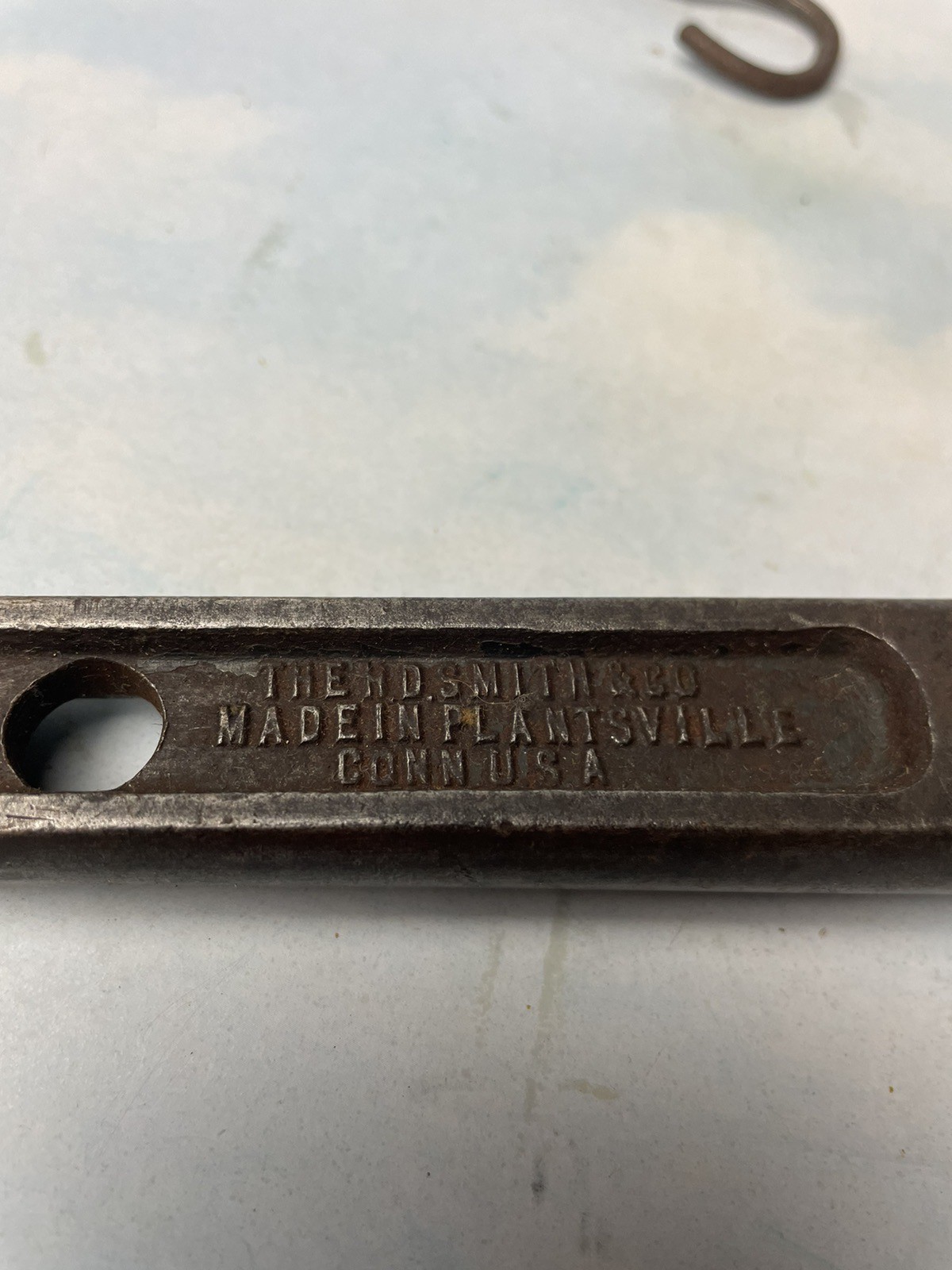 Antique H.D. Smith Valve Spring Lifter Hook With Chain Plantsville Conn CT Tool