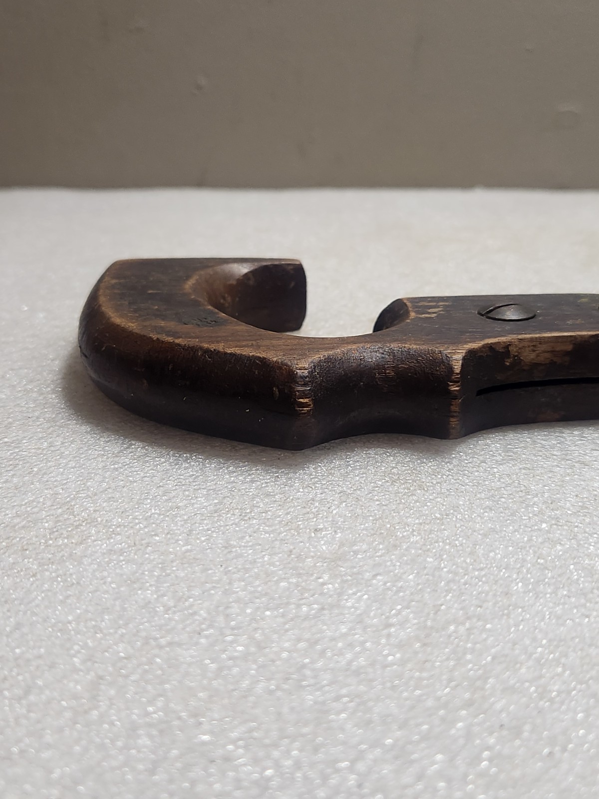 Vintage Keyhole Saw Hand Saw • Wooden Handle • 7″ Cast Steel Blade