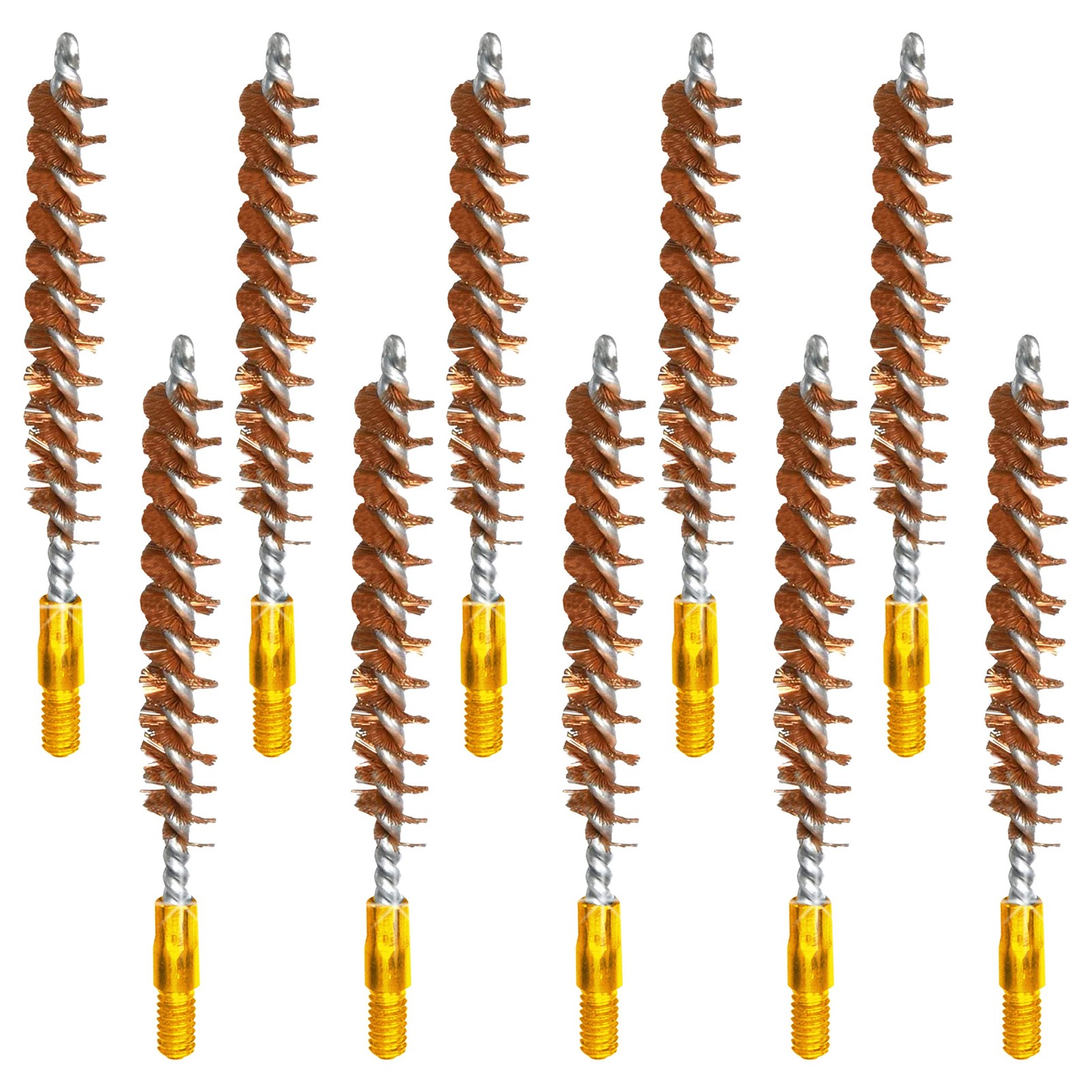 McJ Tools Bronze Bore Brush 10pack 338 Cal Copper Functional Kitchen Tool Prep