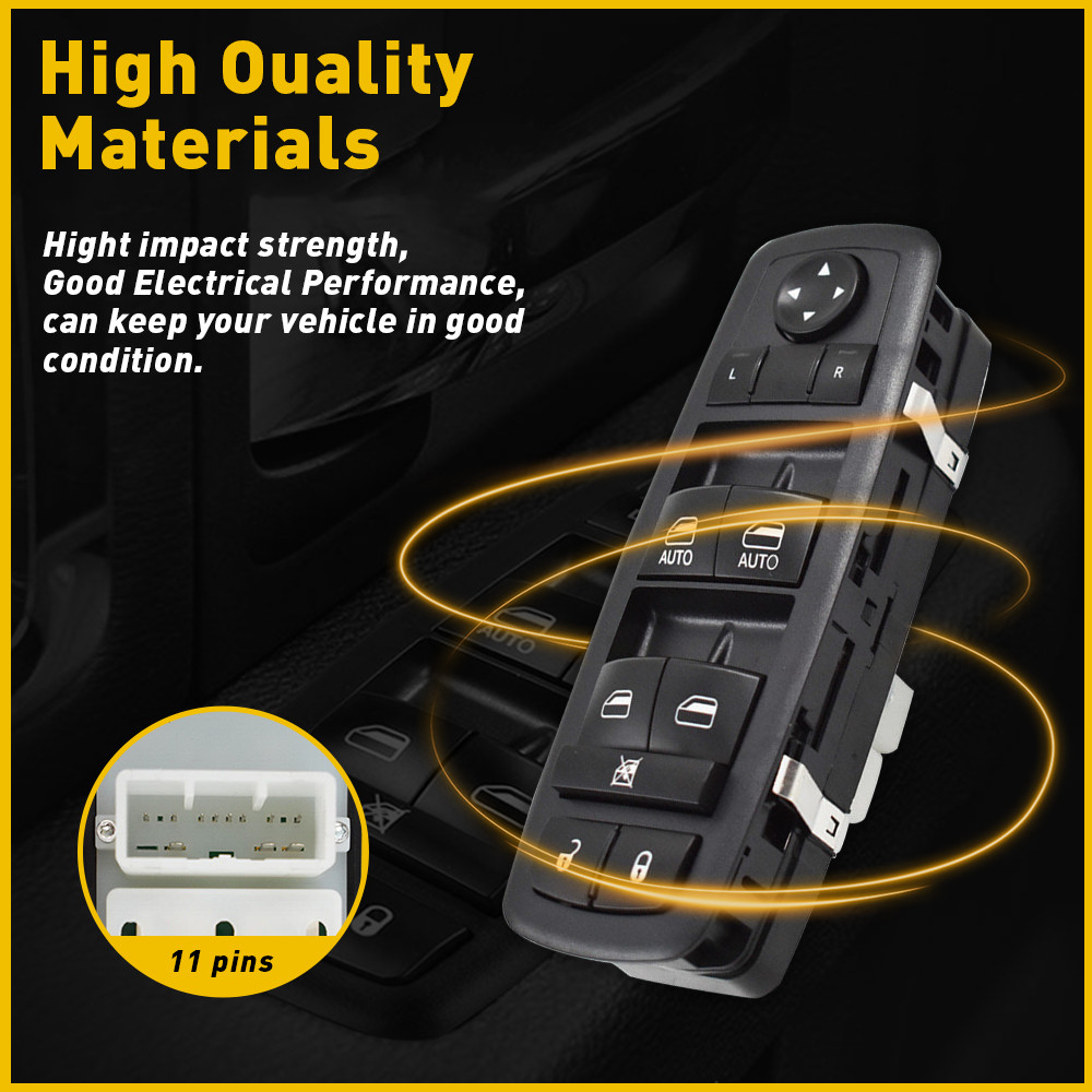 Master Power Window Control Switch Driver Side for 2011-2021 Jeep Grand Cherokee