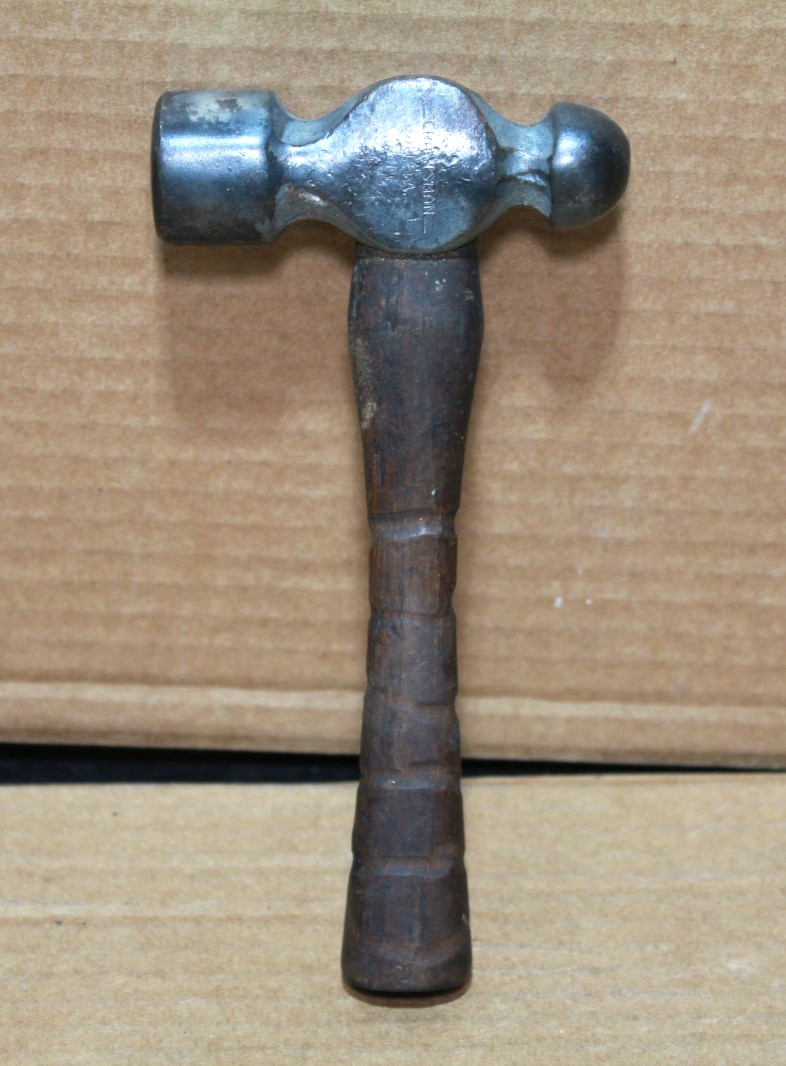 Vintage =Craftsman= 4oz Ball Peen Hammer Wood Handle 6″ Long MADE IN USA