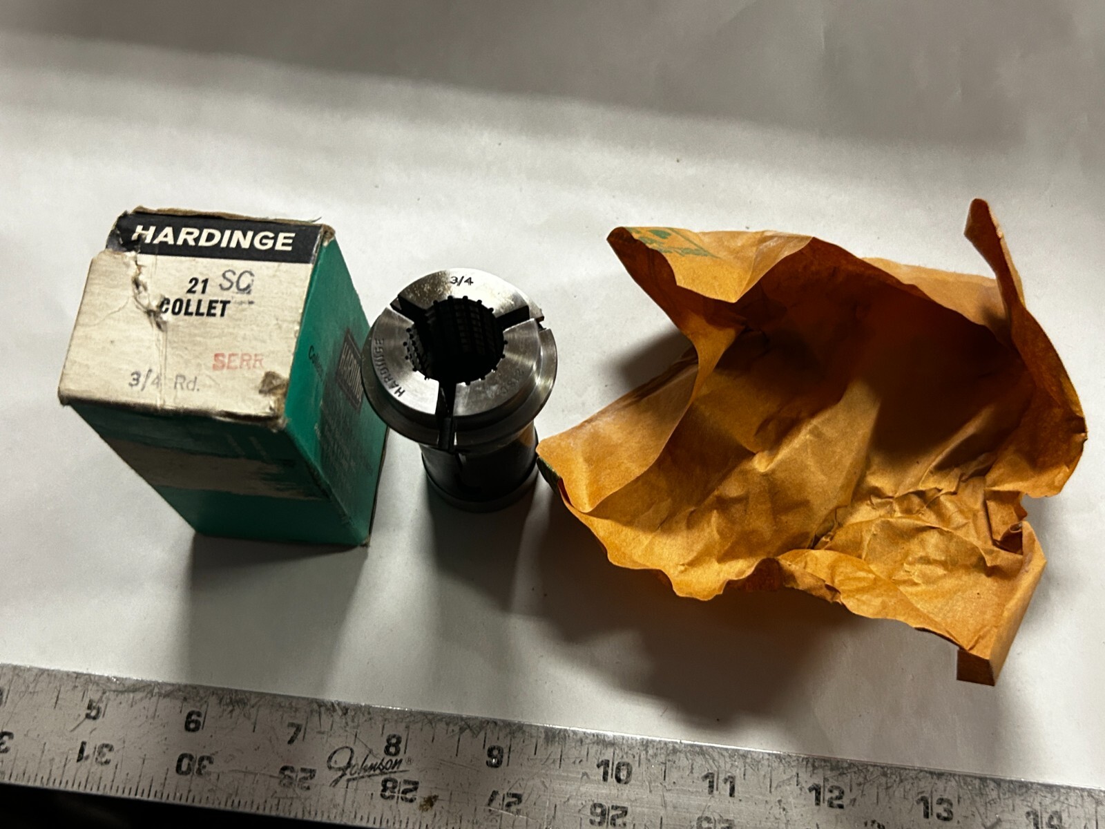 MACHINIST OfCe LATHE TOOLS MILL Unused Hardinge 21 SC Collet Serrated 3/4″ RD