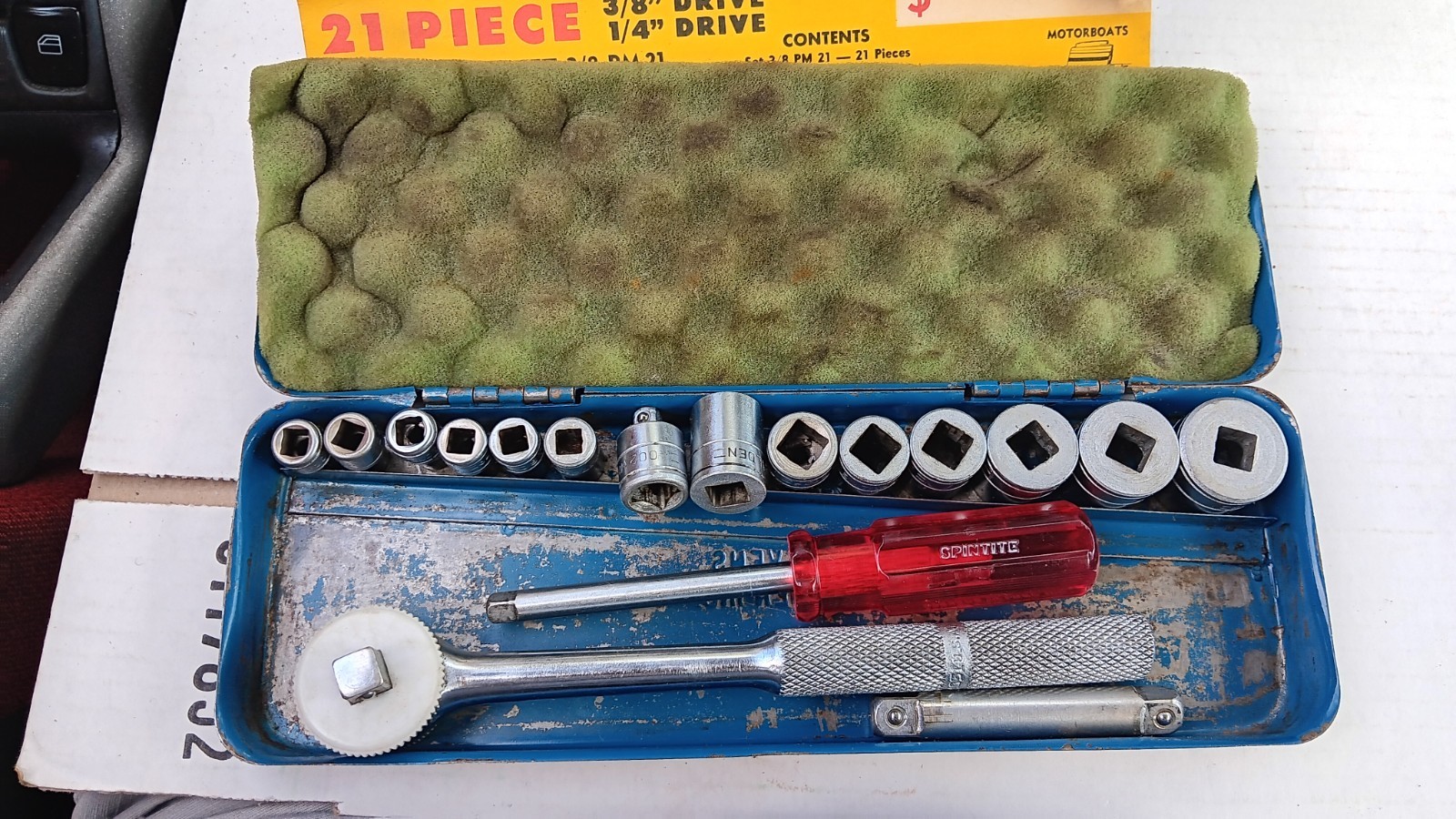 Vintage Steven Walden 4051 Ratchet Socket Set 3/8″ & 1/4″ Drive
