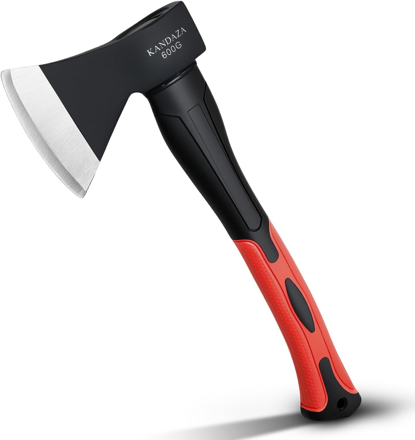 15-Inch Camping Axe: Forged Carbon Steel Hatchet with Vibration-Absorbing Handle
