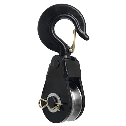 5Ton Snatch Block with Hook,Clearing Truck Wire Rope Pulley Universal 5.0 Tons
