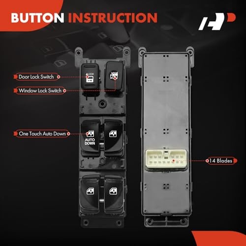 Driver Master Window Switch for Hyundai Accent 2007-2010