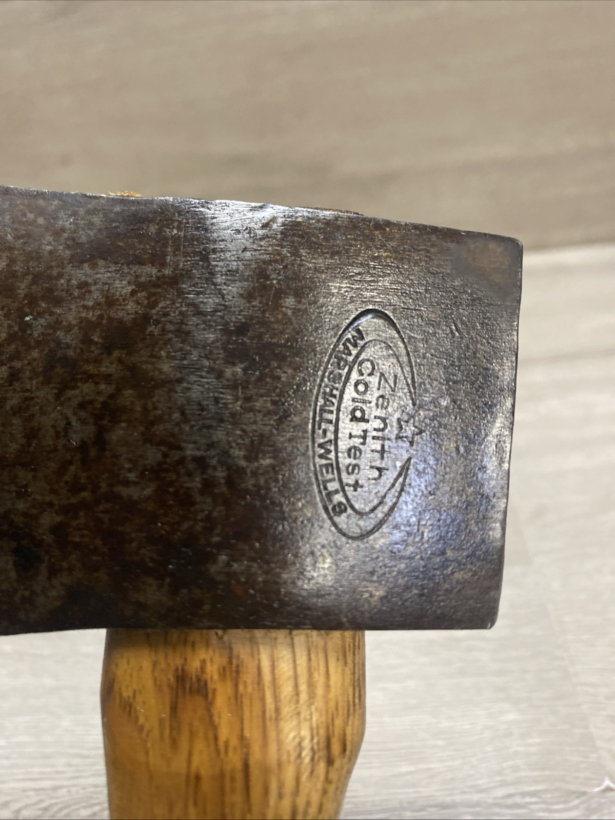 Vintage Marshall-Wells hardware Zenith Hatchet. Cold Test With Handle