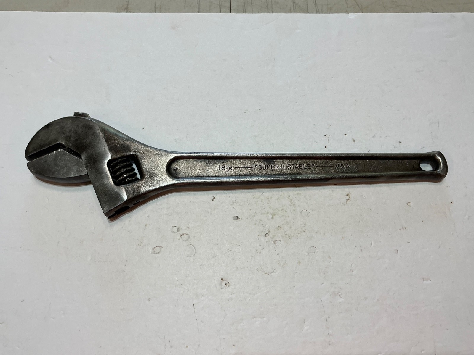 Vtg 18″.J.H. Williams & Co. Adjustable Wrench Heavy Duty – 18″ SUPERJUSTABLE*