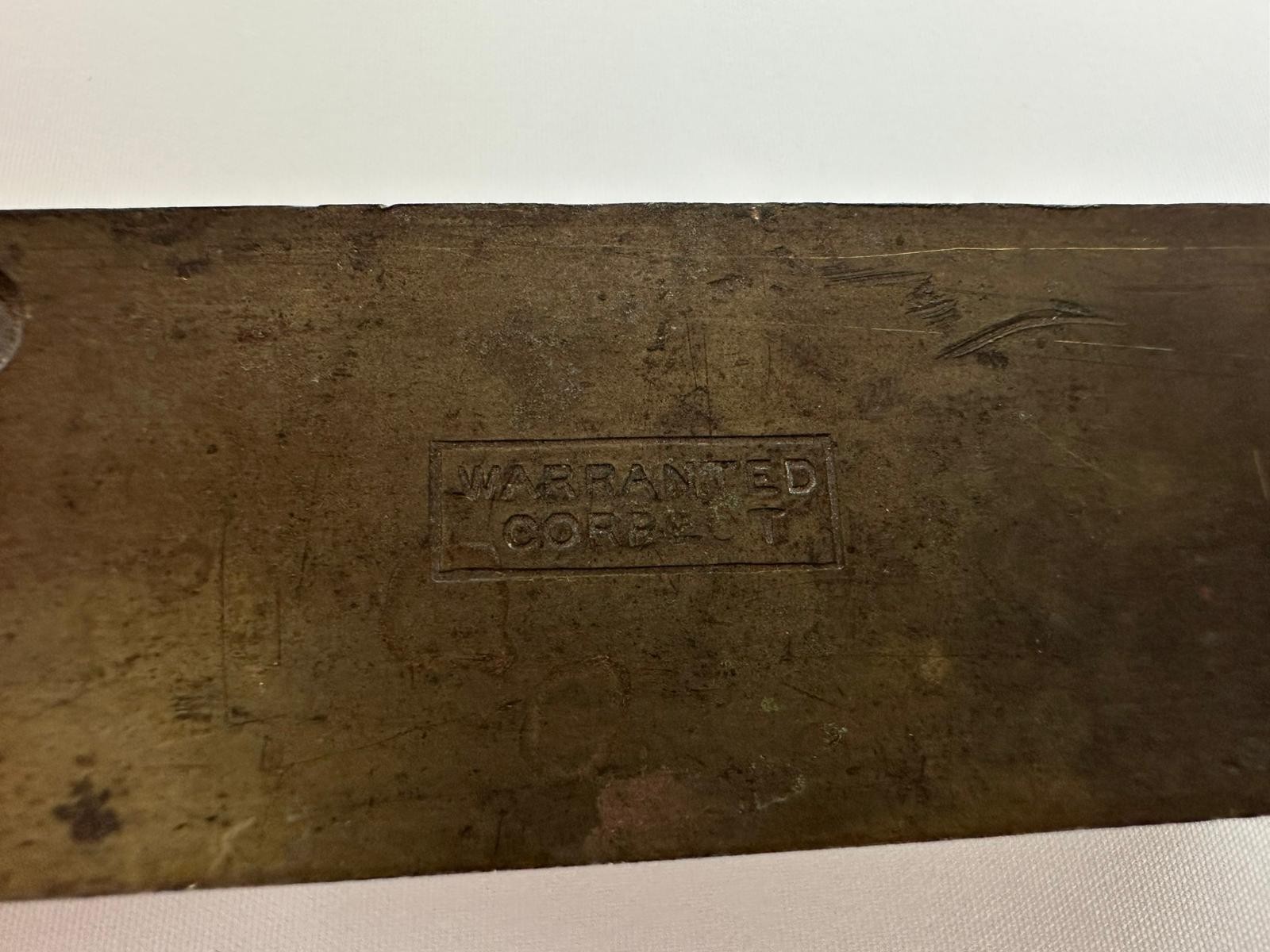 Antique W Marples & Sons Brass Spirit Level 45.5cm Sheffield England