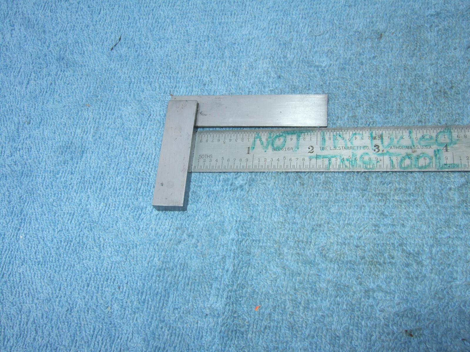 STARRETT No.20 VINTAGE OLD 2 In. SQUARE USA MACHINIST INSPECTION NO ENGRAVING 2B