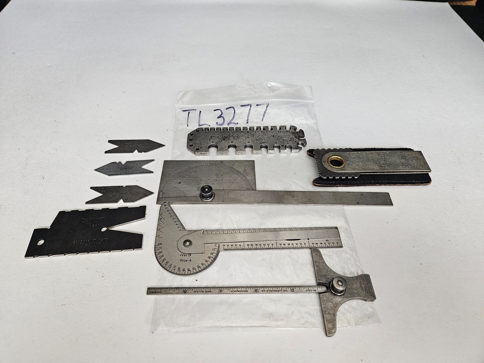 9 PC STARRETT, LUFKIN, CRAFTSMAN, BROWN & SHARPE VARIOUS TOOLMAKER GAGES(TL3277)