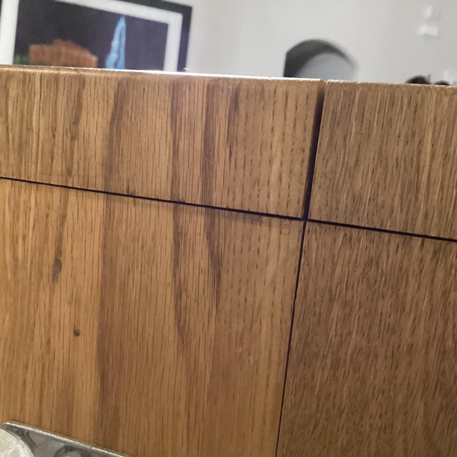 WOOD MACHINST TOOLBOX FELT LINED MIRROR W/Drawers Not Used