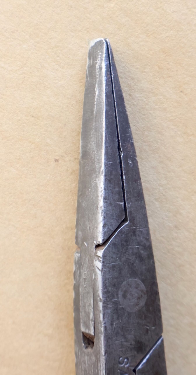 6.5″ H. F. Schnicke No. 361 Duckbill Pliers / Chemnitz Saxony Germany / MTT