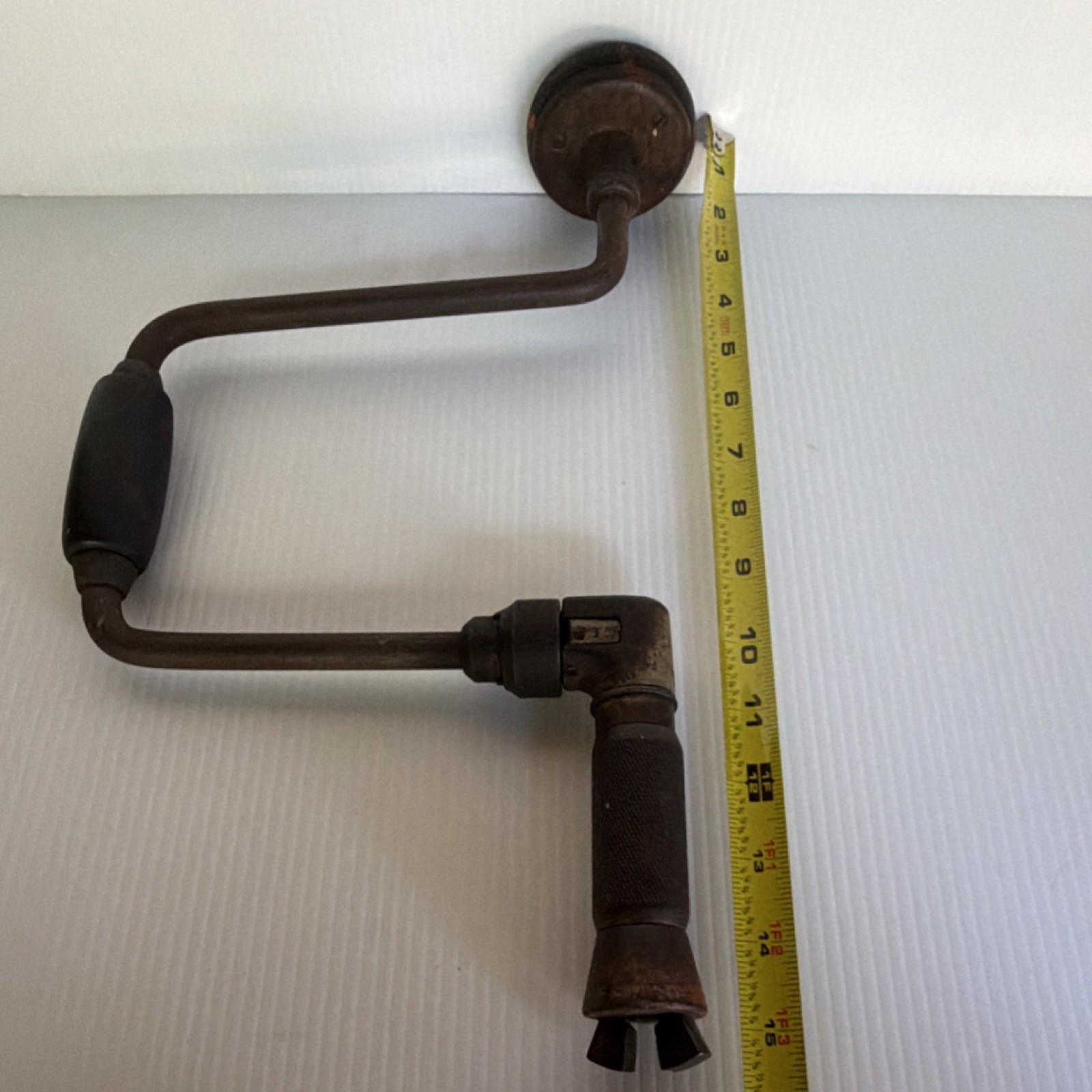 Southington Mfg Co Vintage Original Hand Crank Brace Drill w/ Ratcheting Head