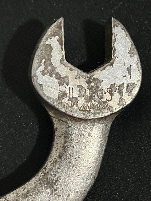 Vintage Billings & Spencer S Curved Double Open-End Wrench 7/16″ and 3/8″