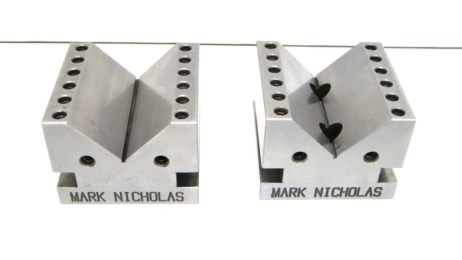Precision V Block Set- Machinist- Toolmaker- Small – 3″ L x 3″W x 2-1/4″H