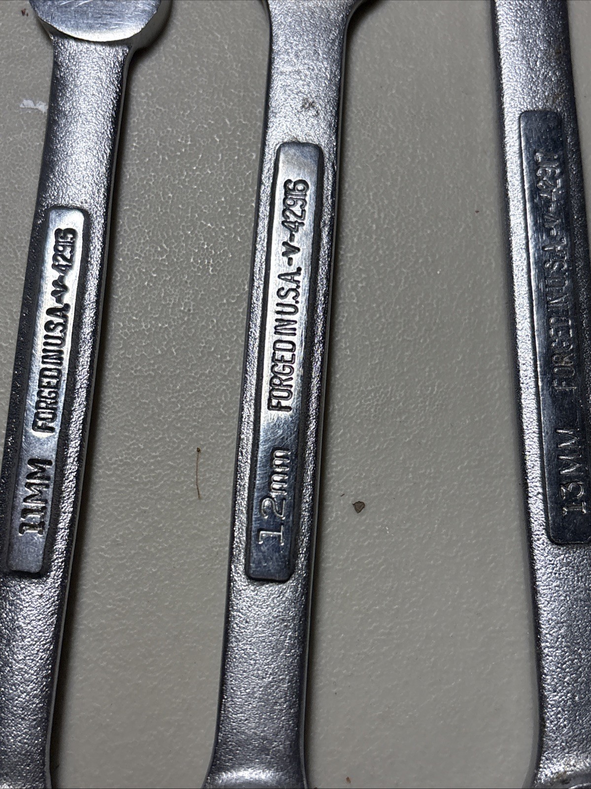 Vintage Craftsman Combination METRIC Wrenches -V- Series 4 Pcs 11mm-14mm USA!
