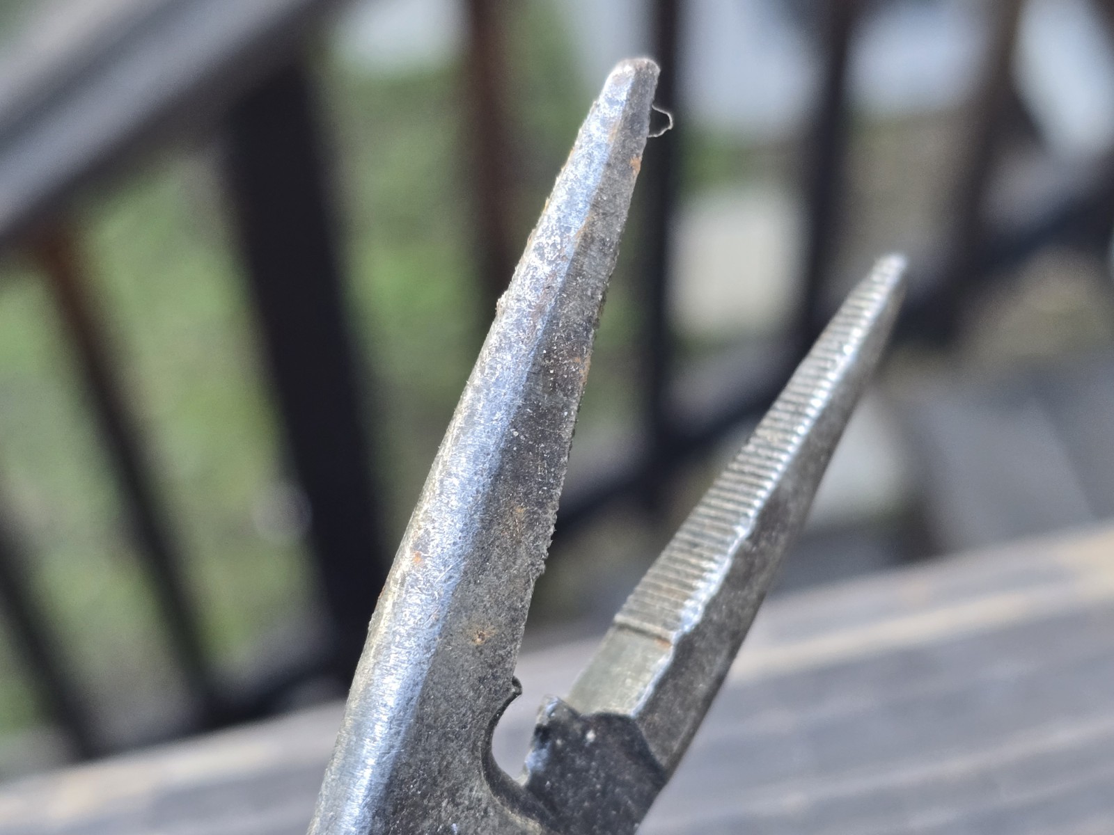 Vintage FORGED STEEL, USA Needle Nose Pliers With Wire Cutter 6 1/4” Long