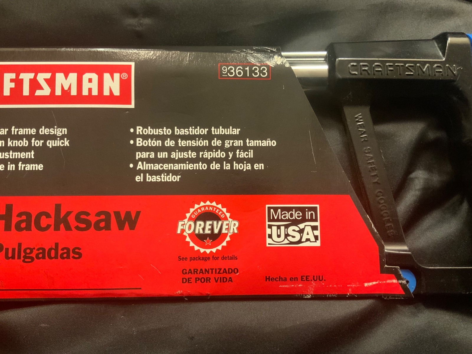 Vintage Craftsman 936133 Hacksaw 12” (NEW in original packaging) USA blue knob
